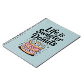 Carnet La vie est plus douce avec des donuts (Côté gauche)