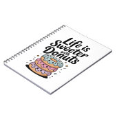 Carnet La vie est plus douce avec des donuts (Côté gauche)