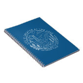 Carnet La vie est plus grande au lac - Blanc et Bleu (Côté Droit)