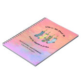 Carnet La Vie Est Trop Courte Dit Citations Rose Personna (Côté gauche)