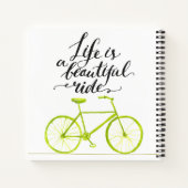 Carnet La Vie Est Un Beau Voyage Vert Lime (Dos)