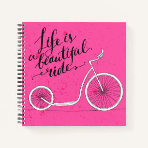 Carnet La Vie Est Une Belle Balade Rose