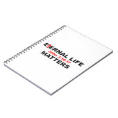 Carnet La vie éternelle compte (Côté gauche)