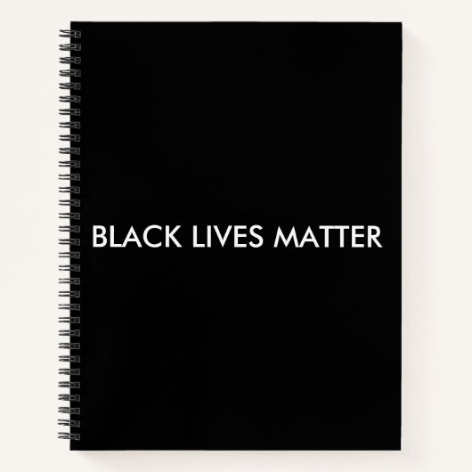 Carnet La vie noire importe (Devant)