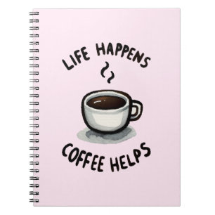Carnet La Vie Se Passe, Le Café Aide - Pour L'Amoureux Du