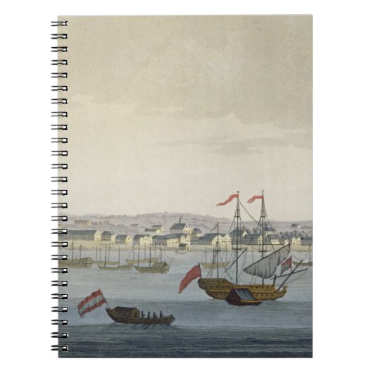 Carnet La ville de Paramaribo (gravure de couleur) (Devant)