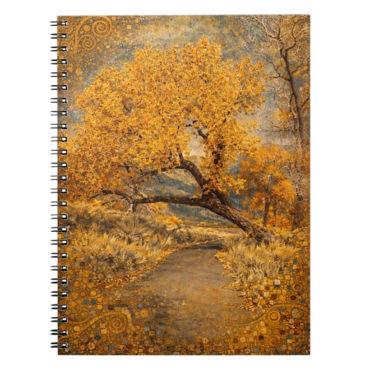 Carnet La voie dorée inspirée de Klimt (Devant)