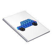 Carnet La Voiture De Vie - Formes Sacrées B1, Bleu. (Côté Droit)