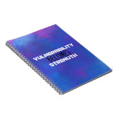 Carnet La vulnérabilité devient force Typographie Abstrai (Côté Droit)