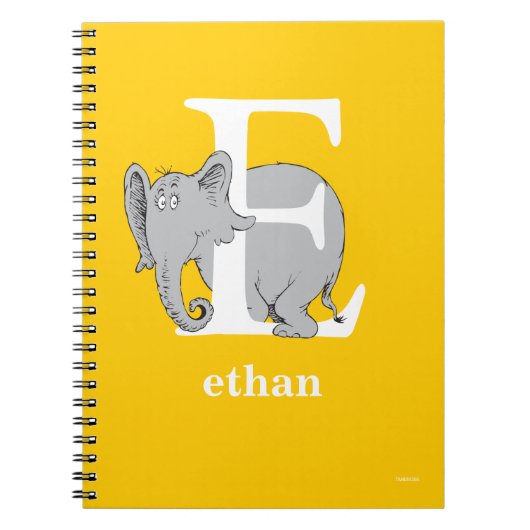 Carnet L'ABC de Dr Seuss : Lettre E - Blanc | Ajoutez vot (Devant)