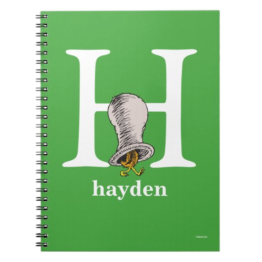 Carnet L'ABC de Dr Seuss: Lettre H - Blanc | Ajoutez votr (Devant)