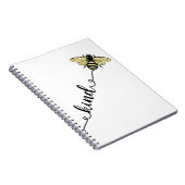 Carnet L'abeille jaune 'espèce d'abeille' Design graphiqu (Côté Droit)