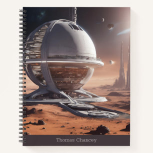 Carnet Laboratoire spatial extérieur personnalisé