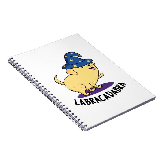 Carnet Labra-cadabra Funny Labrador Magique Chien Pun (Côté Droit)