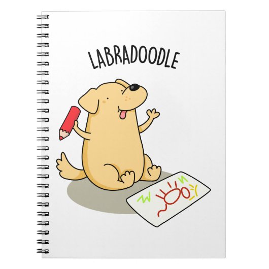 Carnet Labradoodle Blague drôle de chien Labrador (Devant)