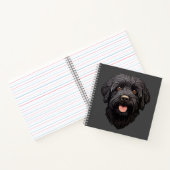 Carnet Labradoodle Chien Noir (Intérieur)