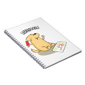 Carnet Labradoodle Labrador Drôle de Chien de Pun (Côté Droit)