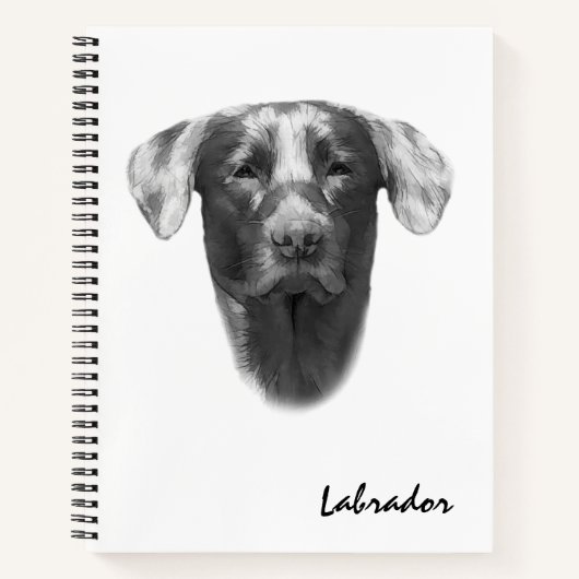 Carnet Labrador Chien élégant (Devant)
