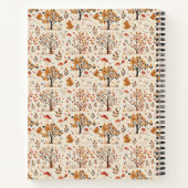 Carnet Labrador Cute Fall Automne Motif Monogramme (Dos)