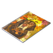 Carnet Labrador en fleurs (Côté gauche)