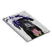 Carnet Labrador Noir avec ventilateur bleu (Côté Droit)