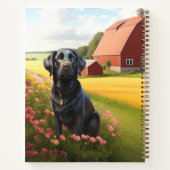 Carnet Labrador Retriever à la ferme (Dos)