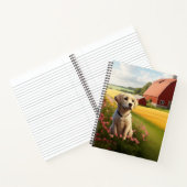 Carnet Labrador Retriever à la ferme (Intérieur)