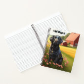 Carnet Labrador Retriever à la ferme (Intérieur)
