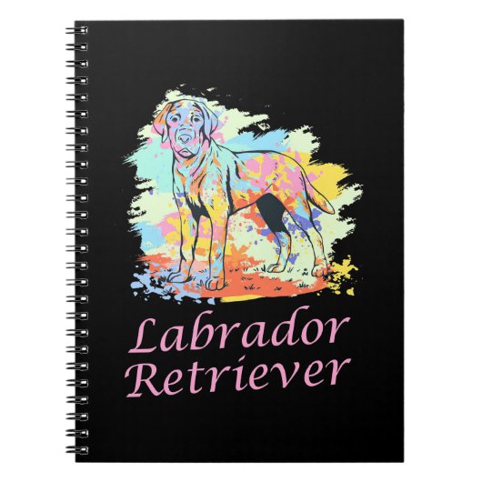 Carnet Labrador Retriever Aquarelle (Devant)