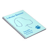 Carnet Labrador Retriever-Bleu (Côté Droit)