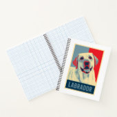 Carnet Labrador Retriever Chien Portrait Pop Art (Intérieur)