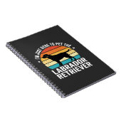Carnet Labrador Retriever Chien Rétro Caressant (Côté Droit)