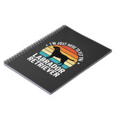 Carnet Labrador Retriever Chien Rétro Caressant (Côté gauche)