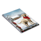Carnet Labrador Retriever Dog in Snow Christmas (Côté Droit)