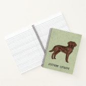 Carnet Labrador Retriever Labrador chocolat Chien Nom per (Intérieur)