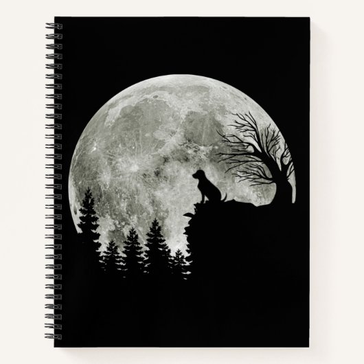 Carnet Labrador Retriever Stand On Mountain Halloween (Devant)
