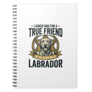 Carnet Labrador Vrai Ami Conception Vintage Amateur de Ch