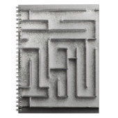 Carnet Labyrinthe argenté (Devant)