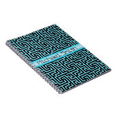 Carnet Labyrinthe bleu et noir (Côté Droit)