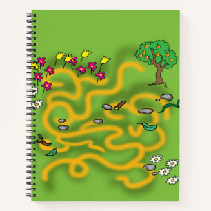 Carnet Labyrinthe de dessin animé pour activité scolaire