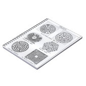 Carnet Labyrinthes, c.1900 (gravure) (photo de b/w) (Côté gauche)