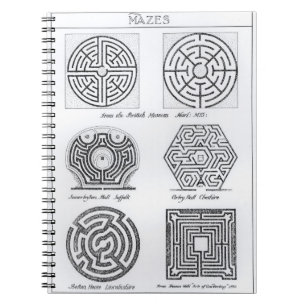Carnet Labyrinthes, c.1900 (gravure) (photo de b/w)