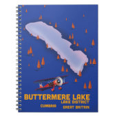 Carnet Lac Buttermere, affiche de voyage du district des  (Devant)