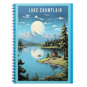 Carnet Lac Champlain, illustration du Vermont,