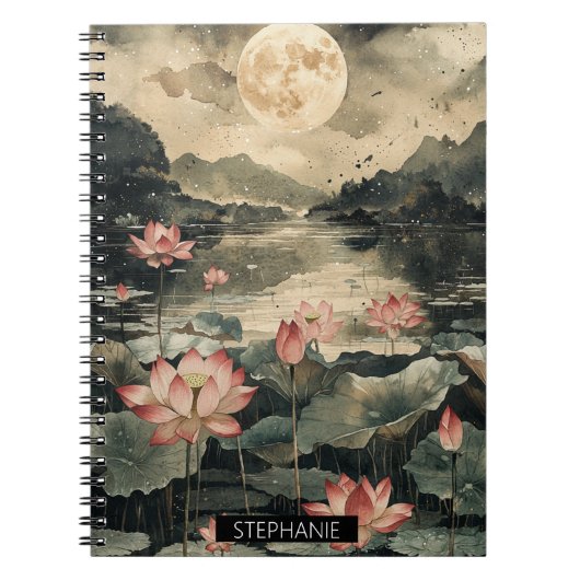 Carnet Lac de lotus au clair de lune (1) (Devant)