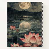 Carnet Lac de lotus au clair de lune (4) (Dos)