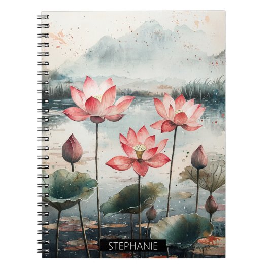 Carnet Lac de lotus au clair de lune (7) (Devant)
