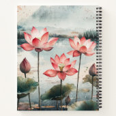 Carnet Lac de lotus au clair de lune (7) (Dos)