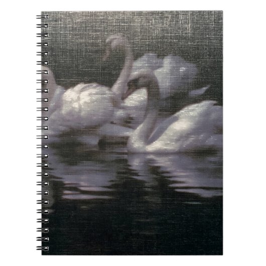 Carnet Lac des cygnes au clair de lune (Devant)