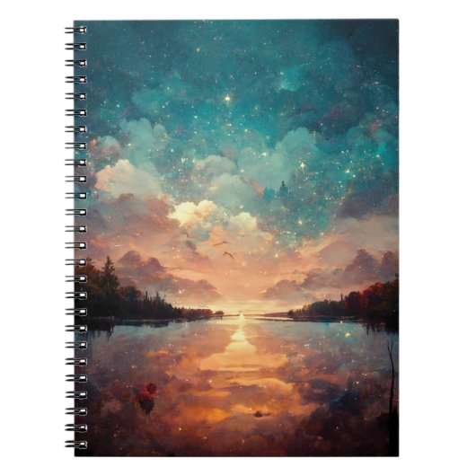 Carnet Lac Dreamlike et Sunset | Landscape (Devant)